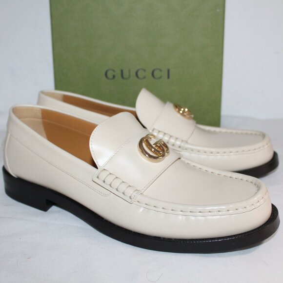 Gucci Shoes - NWB Gucci Marmont GG New Ivoire Loafers Flats Slip Ons 41  816333